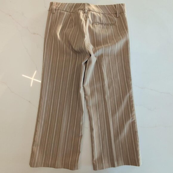 Vtg Y2K Rampage Sz 0 Pinstripes Striped Cropped Pants Pockets Office Siren Chic - Picture 6 of 10